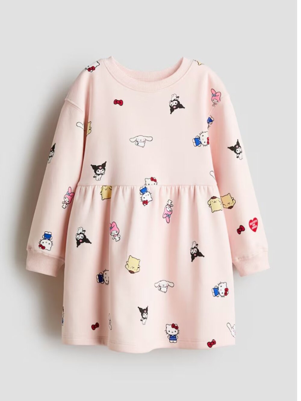 H&M Girls Printed Sweatshirt Sanrio Hello Kitty & Friends Dress 6-8 years